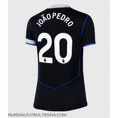 Camiseta Chelsea Joao Pedro #20 Tercera Equipación Replica 2025-26 para mujer mangas cortas Camiseta Chelsea Joao Pedro #20 Tercera Equipación Replica 2025-26 para mujer mangas cortas